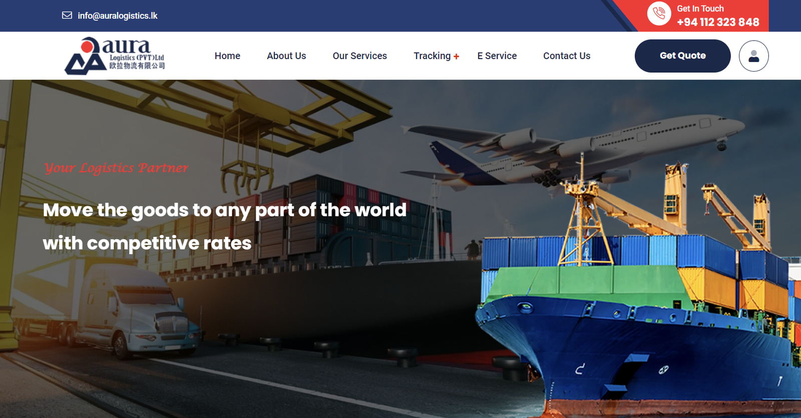 Aura Logistics - Informational Web Design